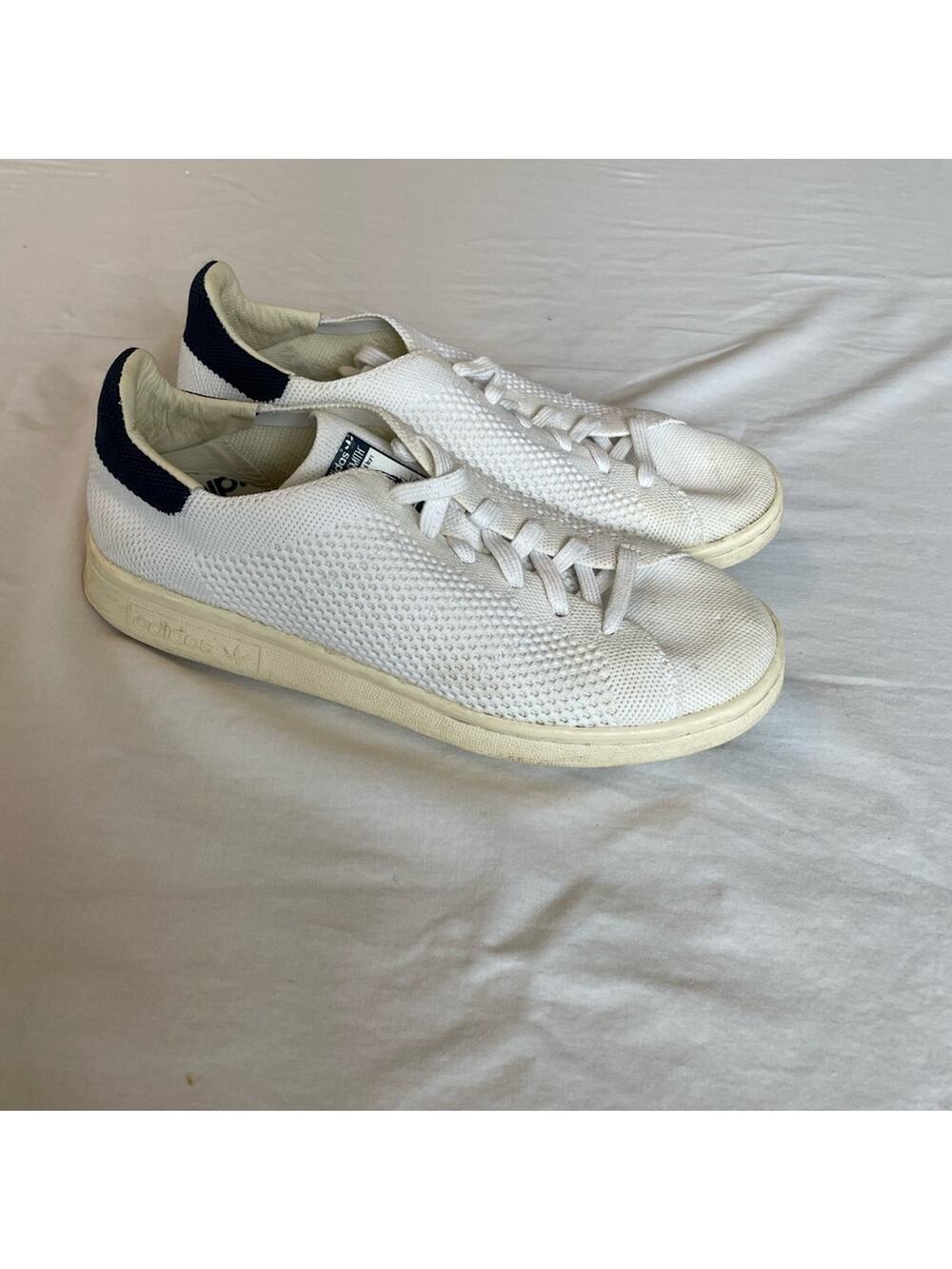 Adidas Stan Smith white woven sneakers.  Size 5